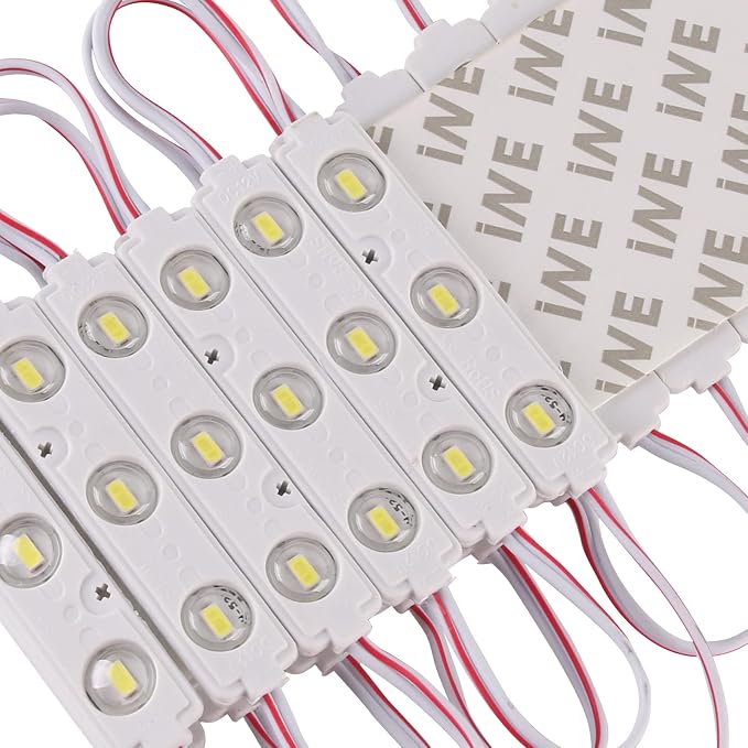 LED Module 12V DC White 3 LEDs 6500K Daylight White 1W Waterproof Decorative - Image 2