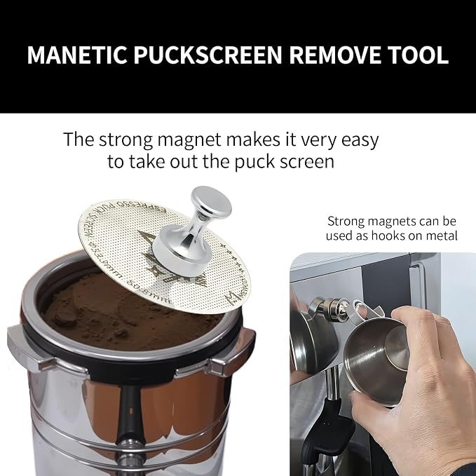 Espresso Puck Screen and Portafilter Funnel, Portafilter Holder, Magnet - Image 7