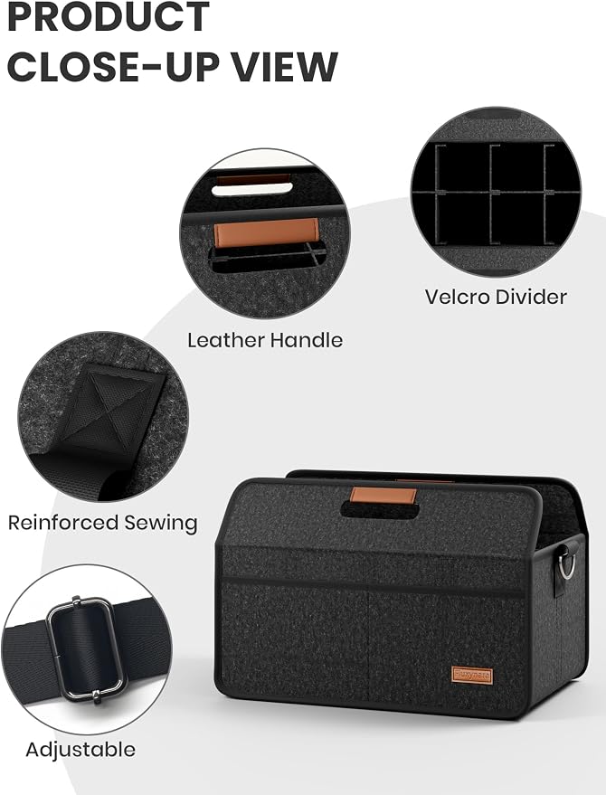 Fluxynara 8-Cup Reusable Felt Drink Carrier - Image 3