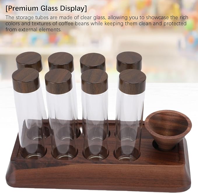 AUNMAS Coffee Bean Storage Tubes, Single Dose Coffee Bean Cellar Container - Image 8
