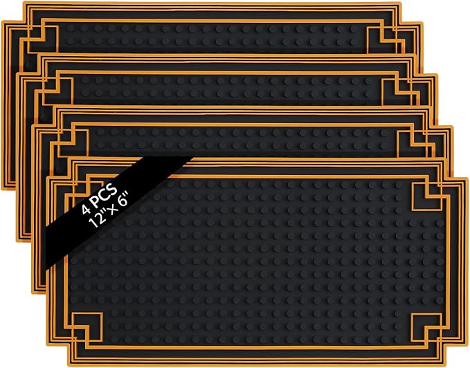 Drydiet 4 Pcs Bar Mat 12 x 6 Inch Non Slip Rubber Mat by Drydiet