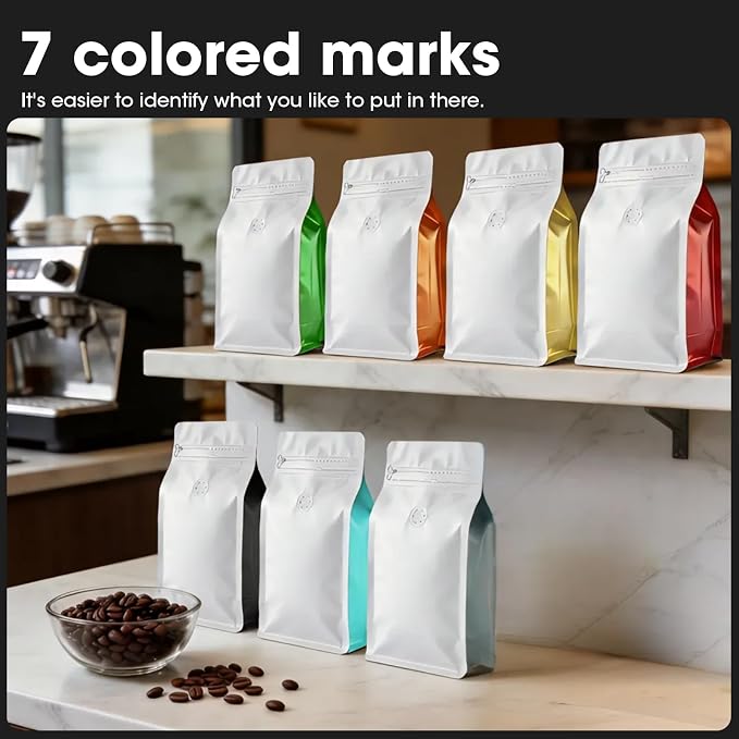 Coffee Bags with Valve Vented Coffee Beans Packaging Bags High Barrier - Image 5