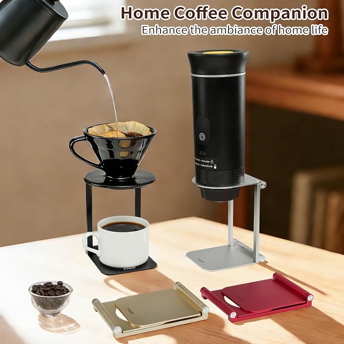 Pour Over Coffee Maker Stand, Foldable Portable Electric Espresso Machine Stand - Image 5