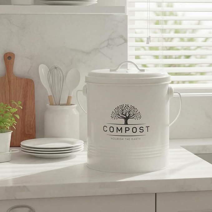 Perfnique Kitchen Compost Bin, 1.3 Gallon Countertop Compost Bin - Image 9