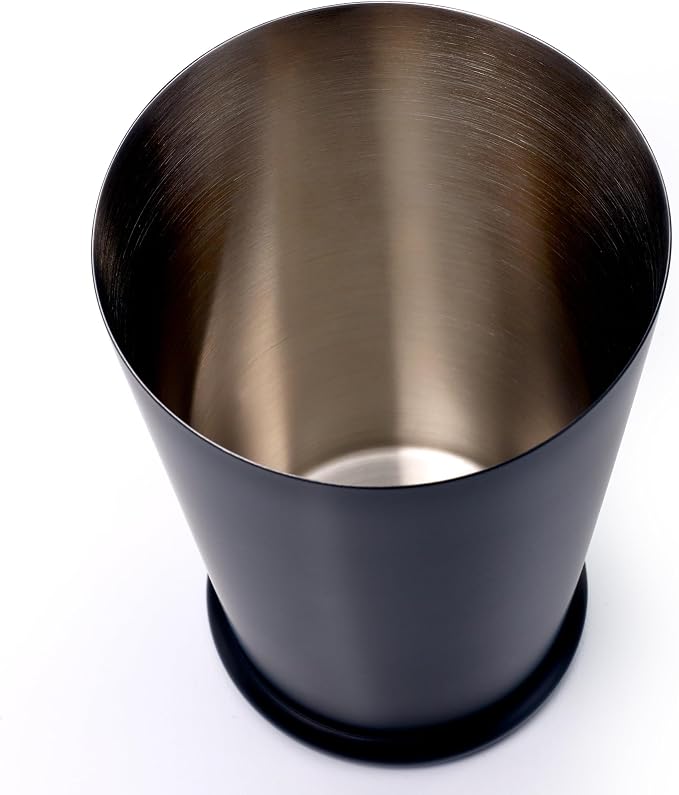 Barfly Cocktail Shaker with Weighted Bottom, Deluxe 18 oz, Matte Black - Image 3