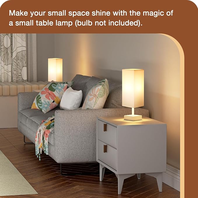 aooshine White Small Table Lamp - Image 4