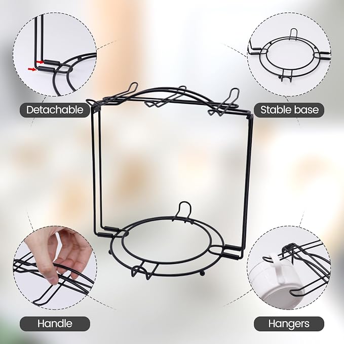 Tea Cups Holder, Foldable Organizer - Image 4