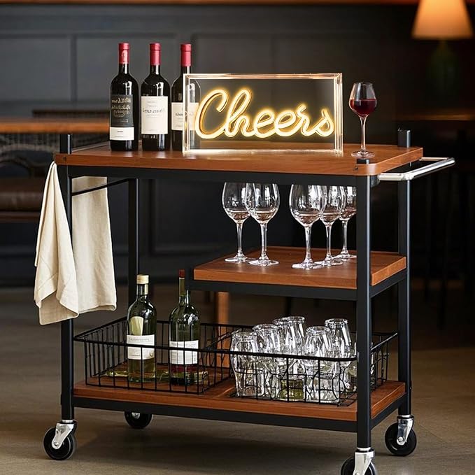 Cheers Neon Sign, USB LED Desk Lightbox Cheers Sign - Image 3