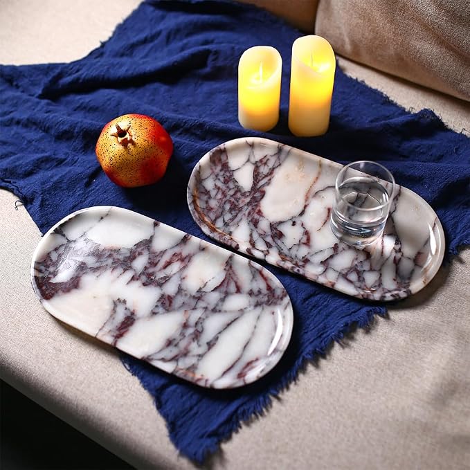 DUANYAN Natural Marble Tray, Coffee Table, Paper Cup, Cake Display, Coffee bar - Image 9
