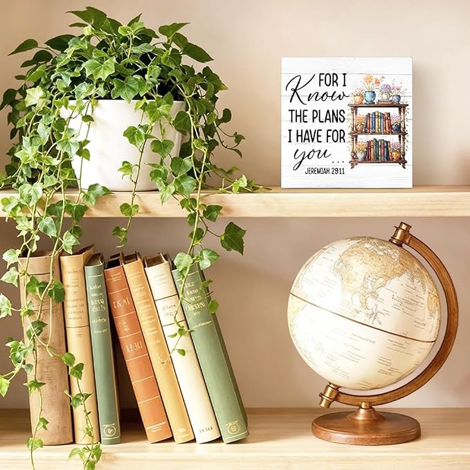 For I Know The Plans I Have for You Wood Block Plaque Box Sign for Home Living - Image 3