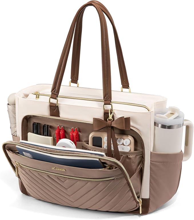 LOVEVOOK Laptop Tote Bag for Women, Work Bag Teacher Tote by LOVEVOOK