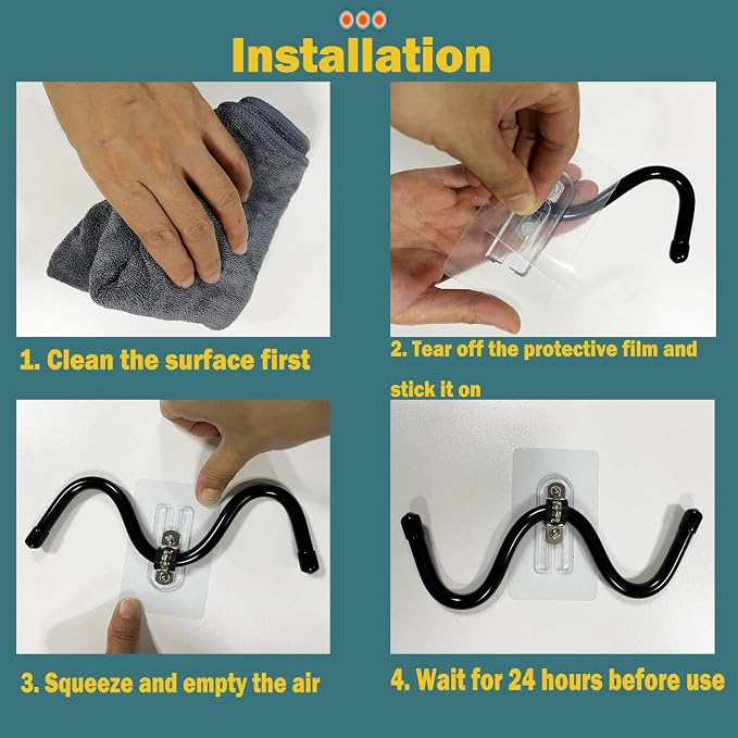 AUXPhome 4pcs Self Adhesive Cup Hooks Cabinet Organizer, Mug Holder Under - Image 9