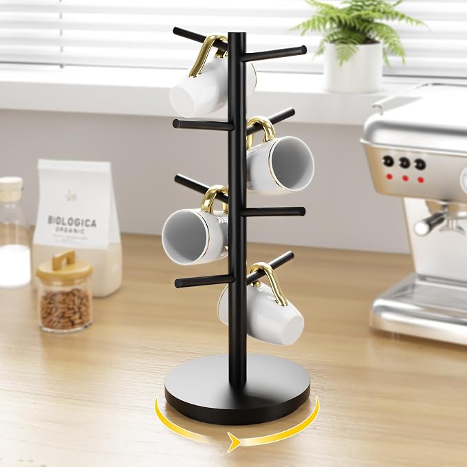 Wisuce Coffee Mug Holder Tree Upgraded 360Rotated Cup Holder - Image 2