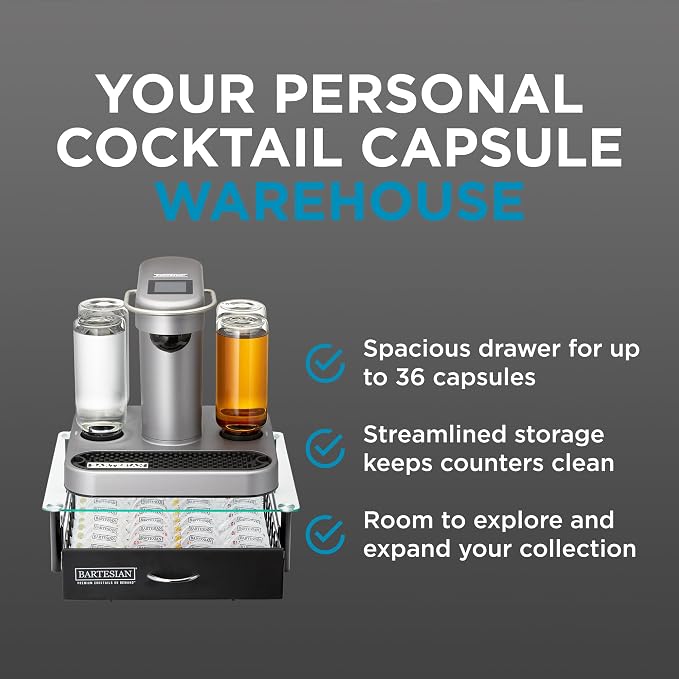Bartesian Cocktail Capsule Storage Drawer Organizer - Image 3