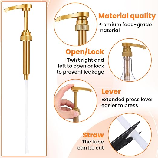 26Pcs Coffee Syrup Pumps, Fits 750ml 25.4oz Syrup Bottle, Coffee Syrup Pump - Image 3