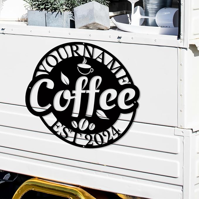 Custom Metal Coffee Bar Signs - Image 3