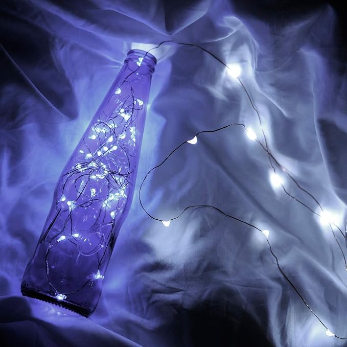 Ariceleo Led Fairy Lights Battery Operated, 2 Packs Mini Battery Powered Copper - Image 5