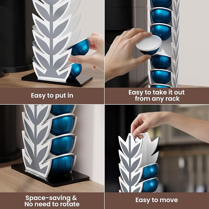 Coffee Pod Holder Stand for Nespresso Vertuoline Capsules，20 Pods Organization - Image 4