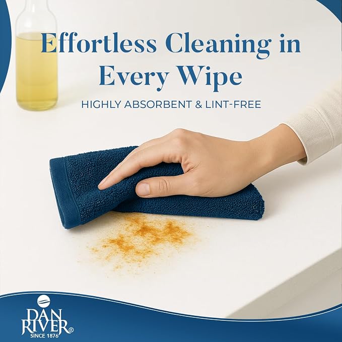 DAN RIVER Kitchen Bar Mops, 16 by 19 Inches, 100% Cotton Super Absorbent - Image 2