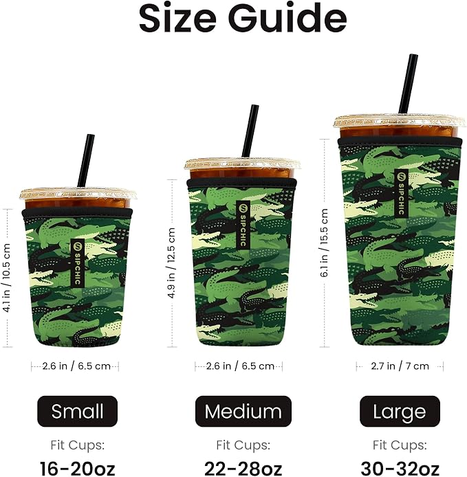 Iced Coffee Sleeve – Neoprene Reusable Cup Sleeves - Image 4