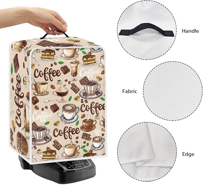 Coffee Maker Cover Dust Protection Lightweight Kitchen Appliance Covers - Image 5