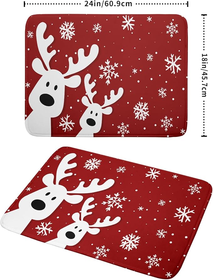 Christmas Reindeer Dish Drying Mats 18x24 - Image 2