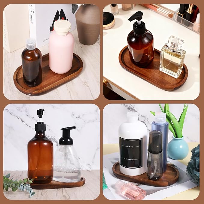 Small Wooden Serving Tray, Mini Acacia Wood Platters - Image 8