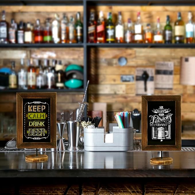 MyGift Chalkboard Signs, 12×7 Inch Mini Chalkboard Signs - Image 8