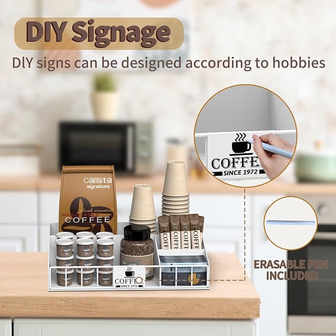 Metal Coffee Station Organizer for Countertop - Image 2