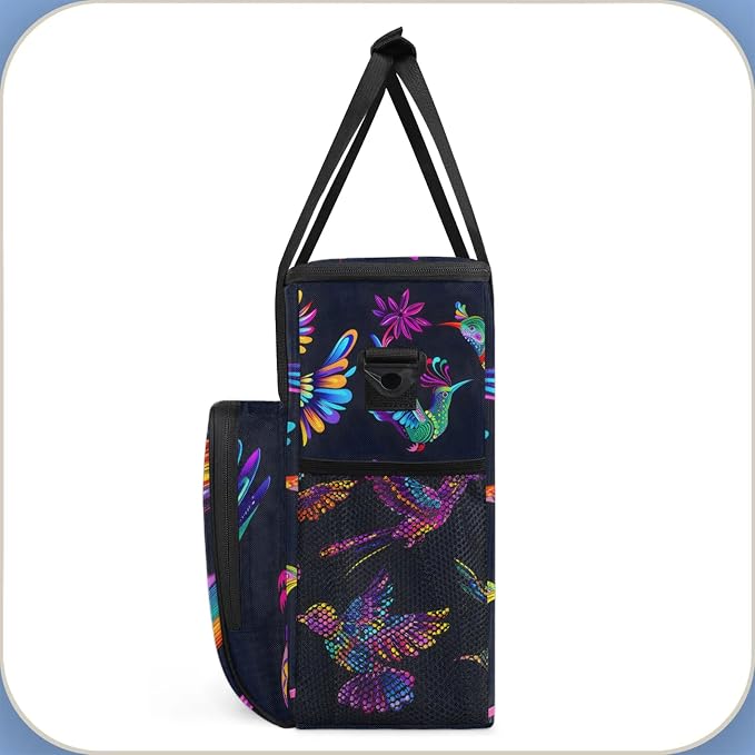 Hummingbird Mexican Theme Coffee Maker Carring Bag, Large Insulated Storage - Image 4