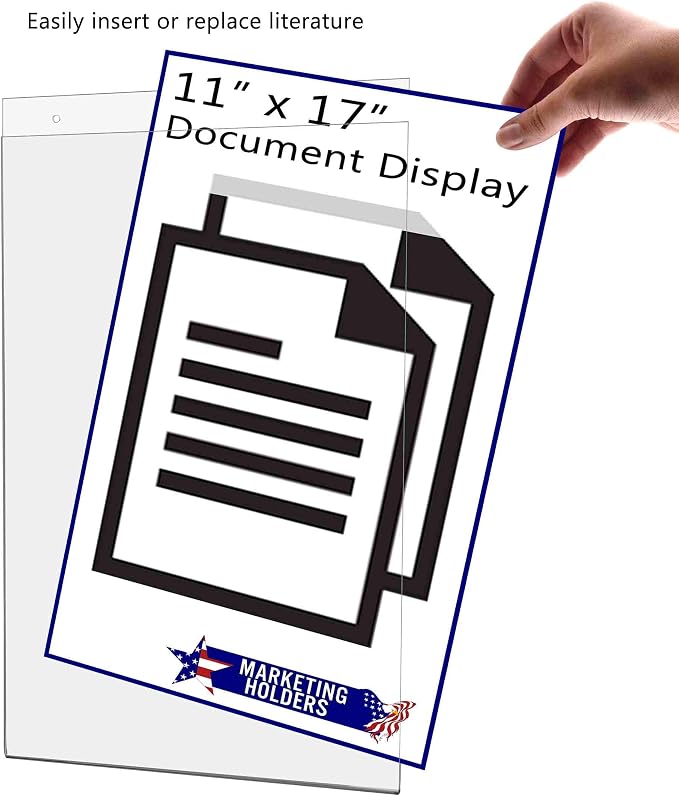 10 Pack Wall Sign Holder 11" x 17" Ad Frame - Image 2
