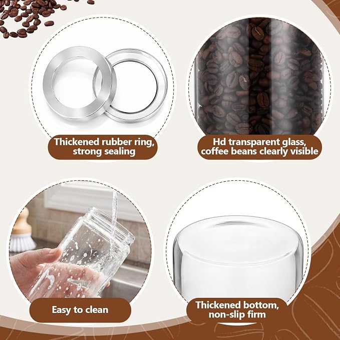 Suclain Glass Coffee Grounds Container - Image 7