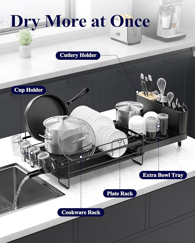 Kitsure Large Dish Drying Rack - Image 3
