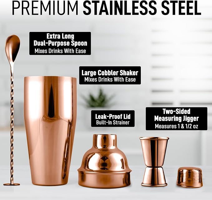 Zulay Cocktail Shaker Set - Image 2