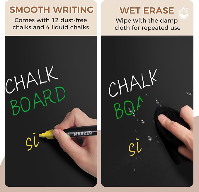 SELEAD 3-Pack Solid Wood Frame Chalkboard - Image 7