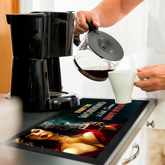 Coffee Bar Mat - Coffee Gifts - Coffee Lover - Coffee Bar Accessories - Barista - Image 3