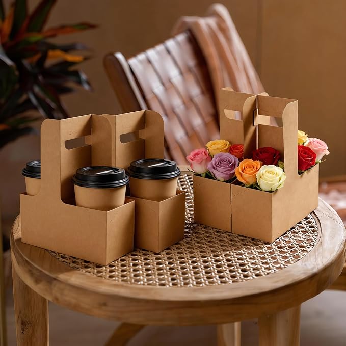 100 Pcs 2 Cup Drink Carrier Disposable - Image 5