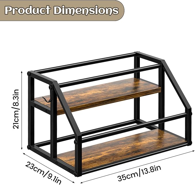 Coffee Syrup Rack Organizer, Syrup Bottle Holder Stand - Image 9