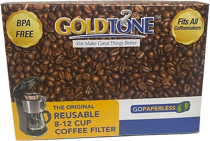 GoldTone Brand Reusable 8-12 Cup Basket Coffee Filter fits Mr. Coffee Makers - Image 2