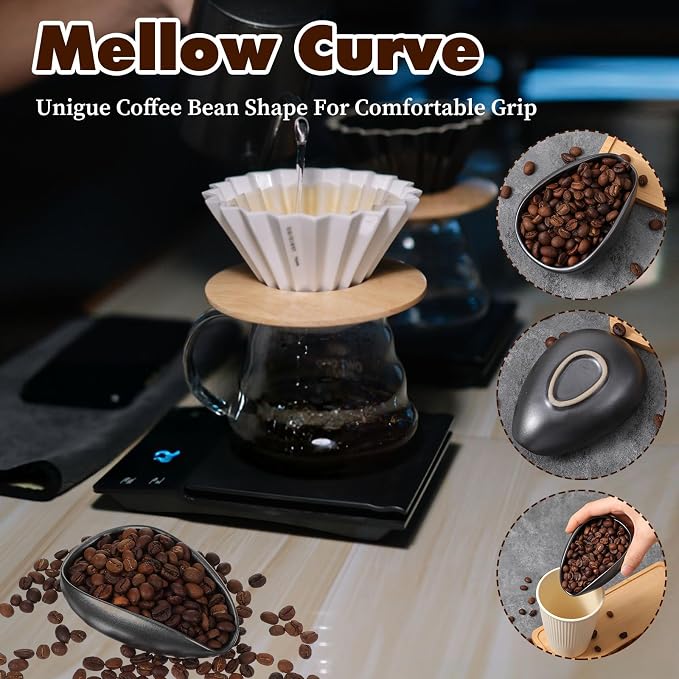 Coffee Bean Dosing Cup Ceramic Single Dosing Tray Espresso Bean Weighing Bowls - Image 5