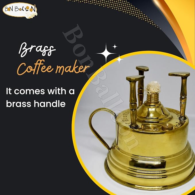 Al Bramony Brass Copper Turkish Greek Coffee Alcohol Burner Maker Table Top - Image 9