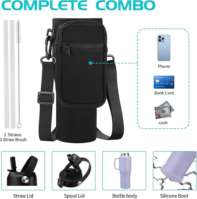 40oz Stainless Steel Drinking Water-Bottle - Image 4