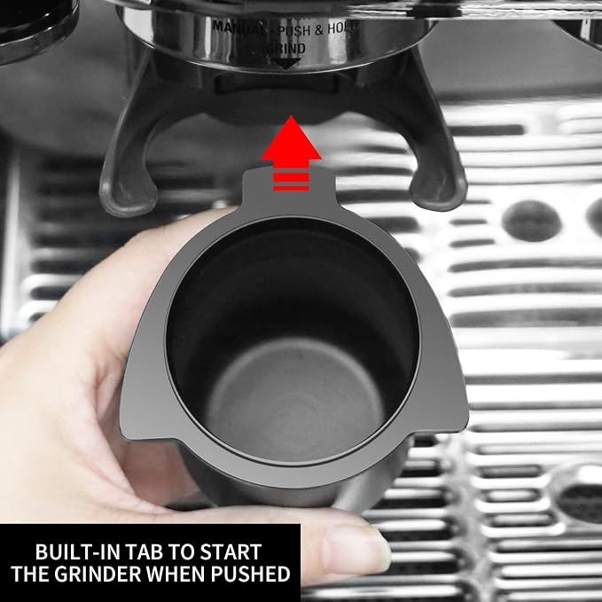 54mm Espresso Dosing Cup for Portafilter, Matte Black Grounds Cup - Image 2