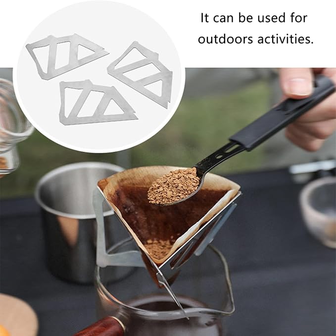 SagaSave Folding Coffee Drip Stainless Steel Reusable Holder Cone Coffee Filter - Image 6