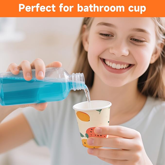 METAPRINT 600 Pack 3 oz Bathroom Cups, Disposable Paper Cups - Image 6