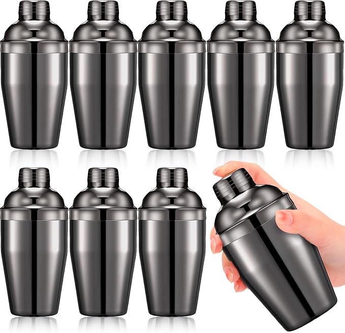 Nitial 9 Pcs Bar Cocktail Shaker Professional Stainless Steel Martini Drink by Nitial