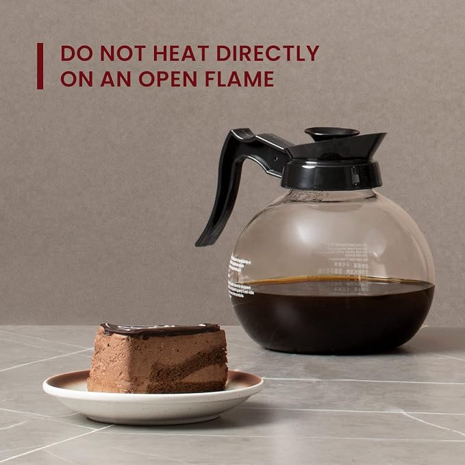 SYBO Coffee Pot Decanter, 12-Cup Glass Coffee Decanter Black - Image 4