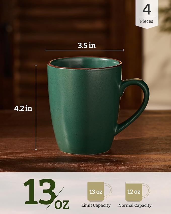 famiware Venus Coffee Mugs for 4, 13 oz Mug Set, Dringking Cup - Image 4