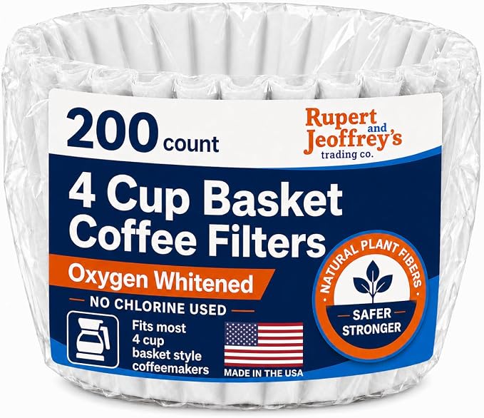 4 Cup Basket Coffee Filters by RupertandJeoffreysTradingCo