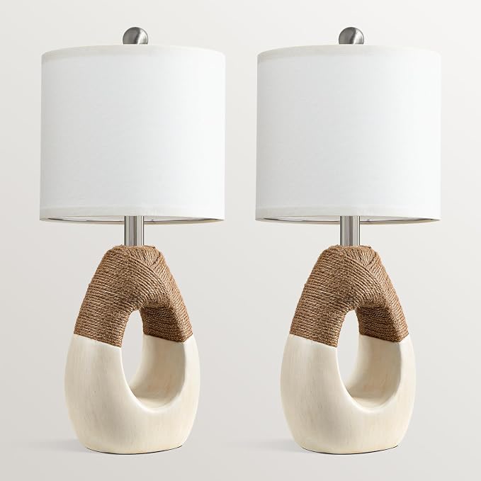 OYEARS 19'' Small Boho Table Lamps - Image 9